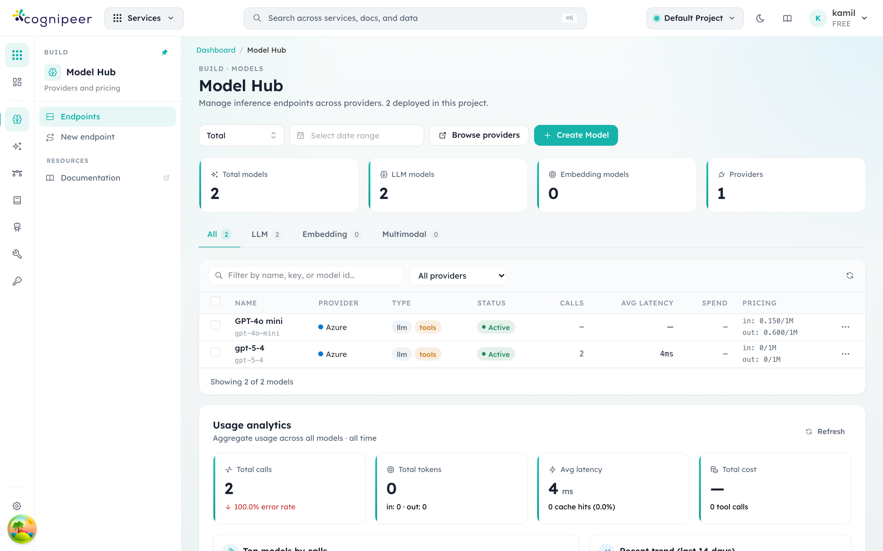 Model Hub overview