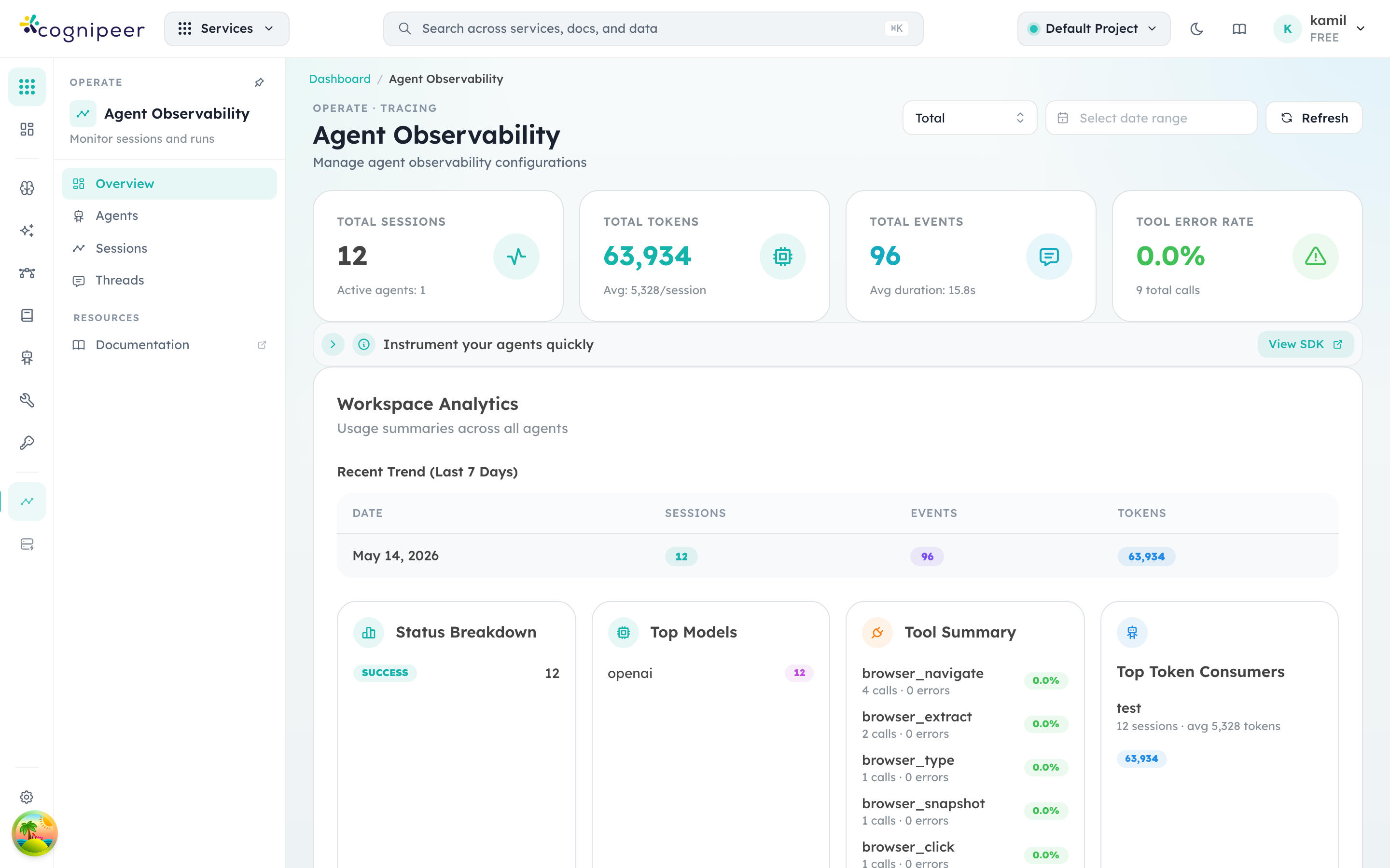 Agent Observability overview
